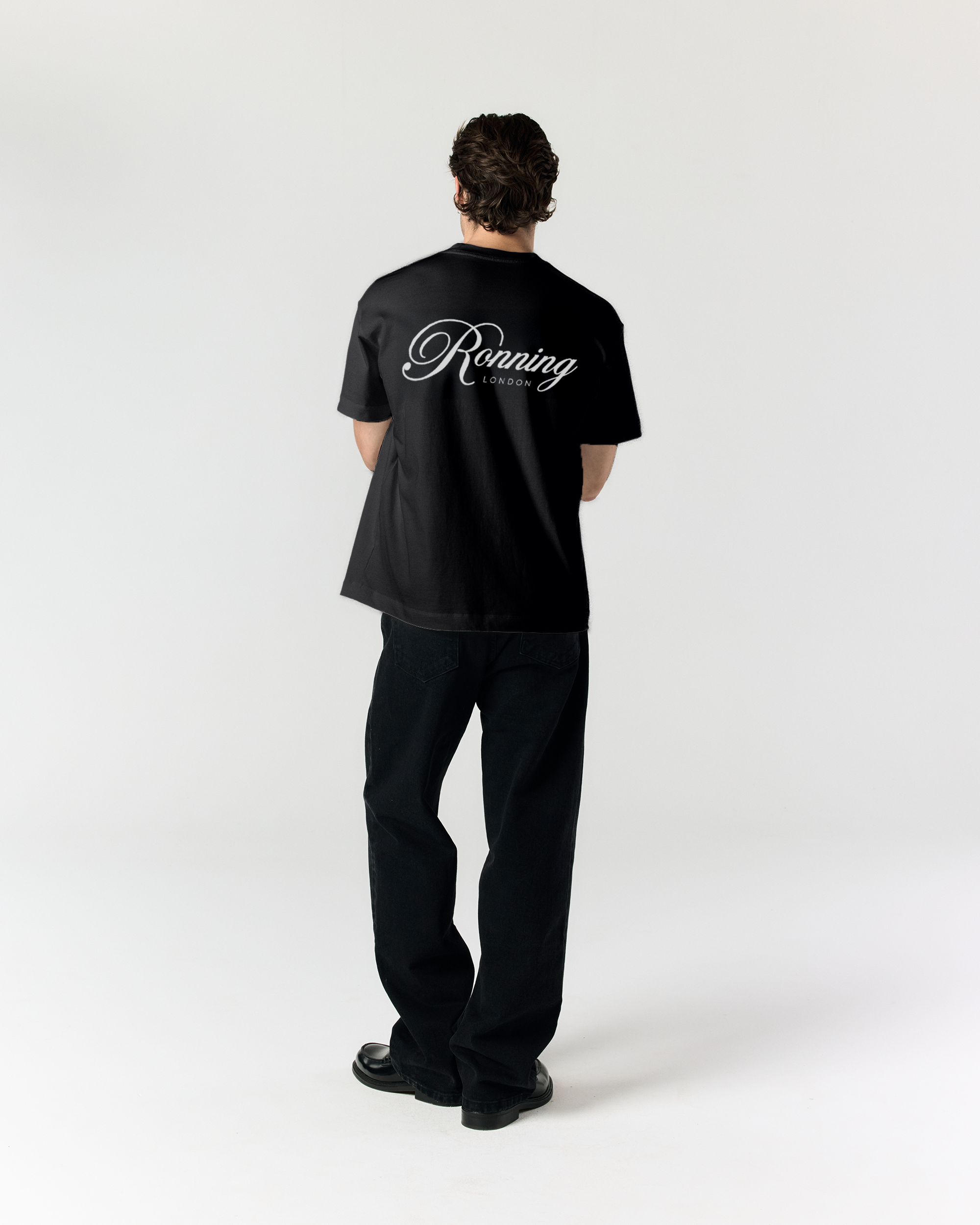 Script Tee - Black | RONNING, Everyday Uniform