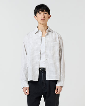 Everyday Shirt - Oat Grid Seersucker