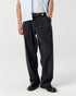 Pleated Pant - Navy Pinstripe