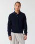 Knit Polo Sweater - Navy
