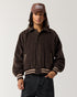 Wool Varsity Jacket - Mocha Brown