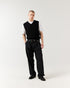 Diamond Knit Vest - Black