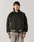 Wool Varsity Jacket - Moss Green