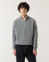 1/4 Zip Fisherman Sweater - Grey