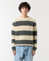 Stripe Fisherman Sweater - Sage/Stone
