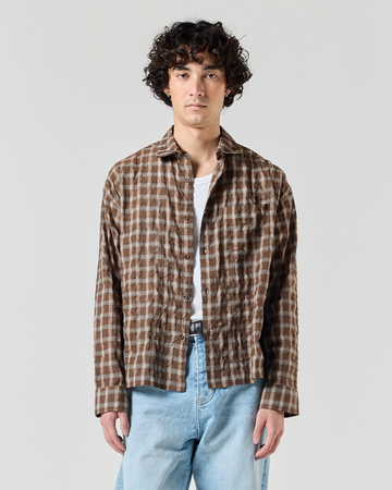 Japanese Shirt - Brown Check