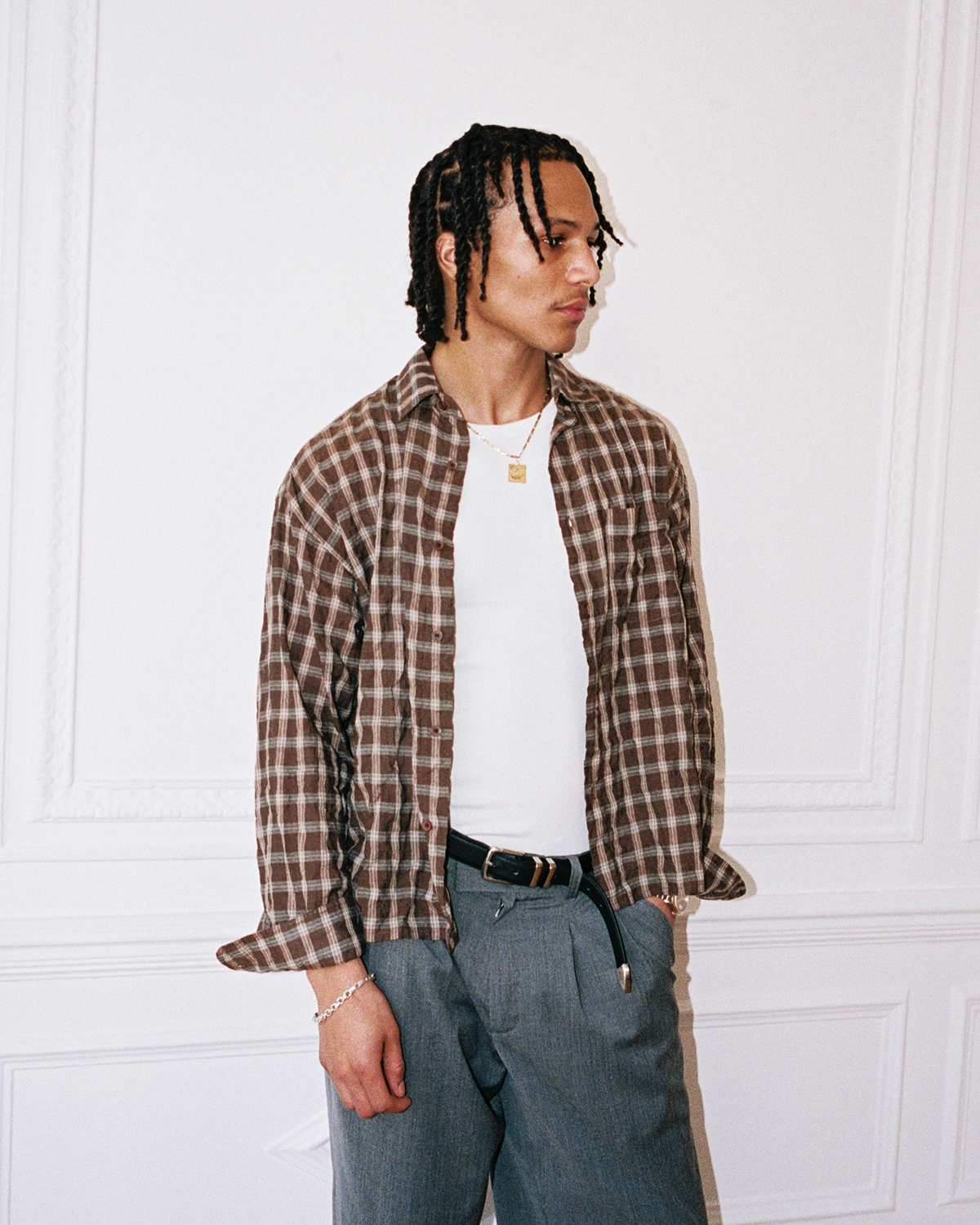 Japanese Shirt - Brown Check | RONNING, Everyday Uniform S