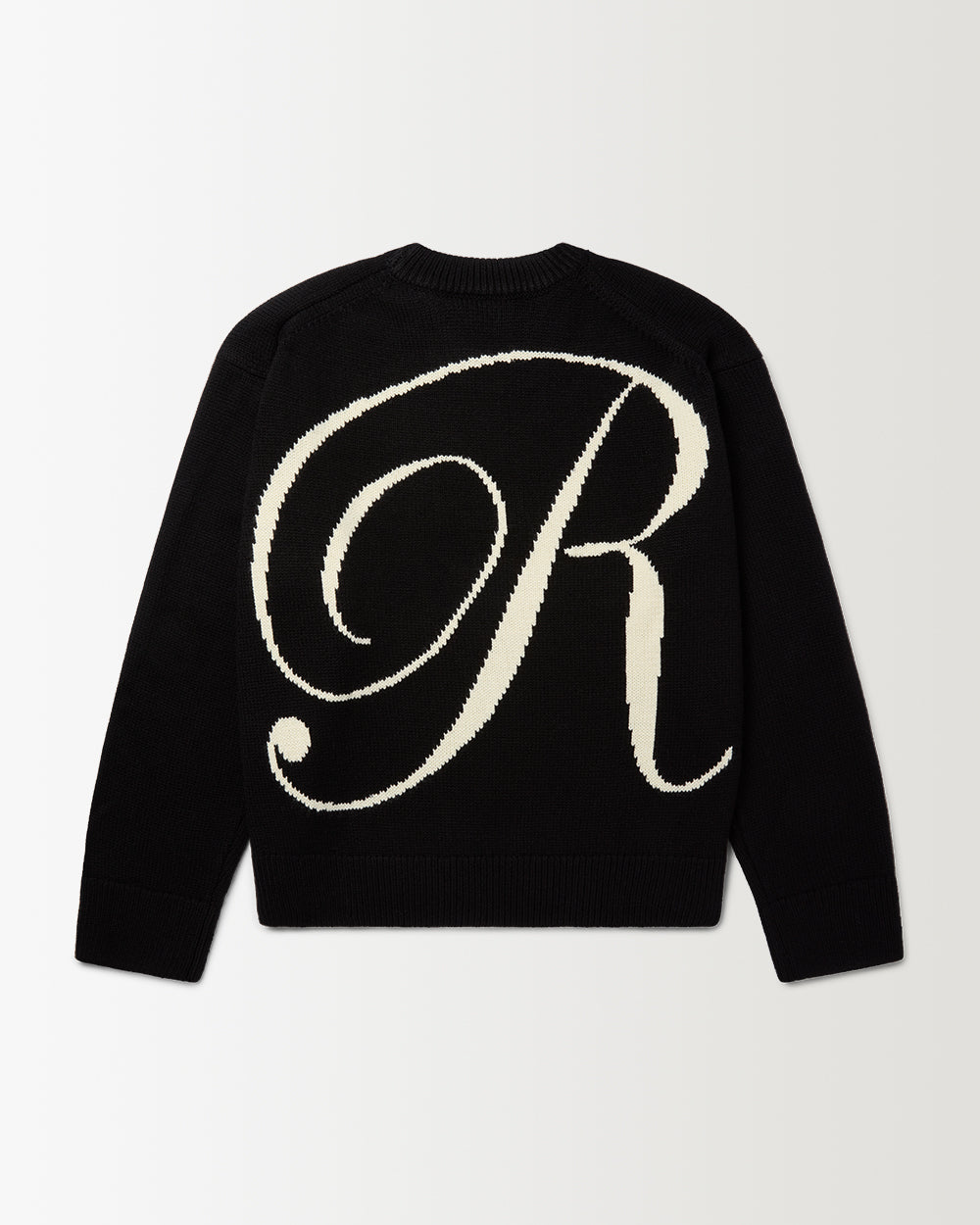 Merino Blend R Knit Sweater - Black | RONNING, Everyday Uniform