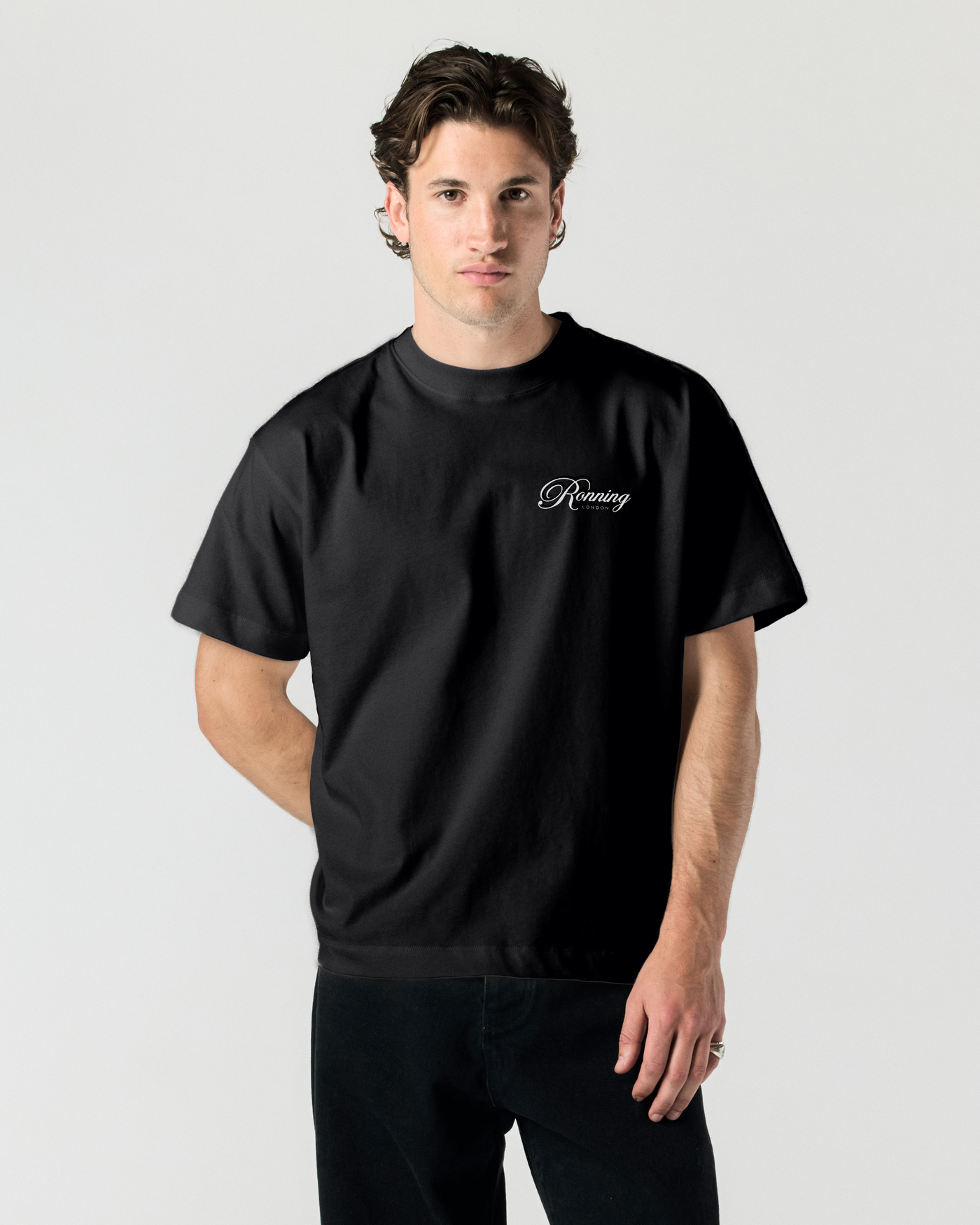Script Tee - Black | RONNING, Everyday Uniform