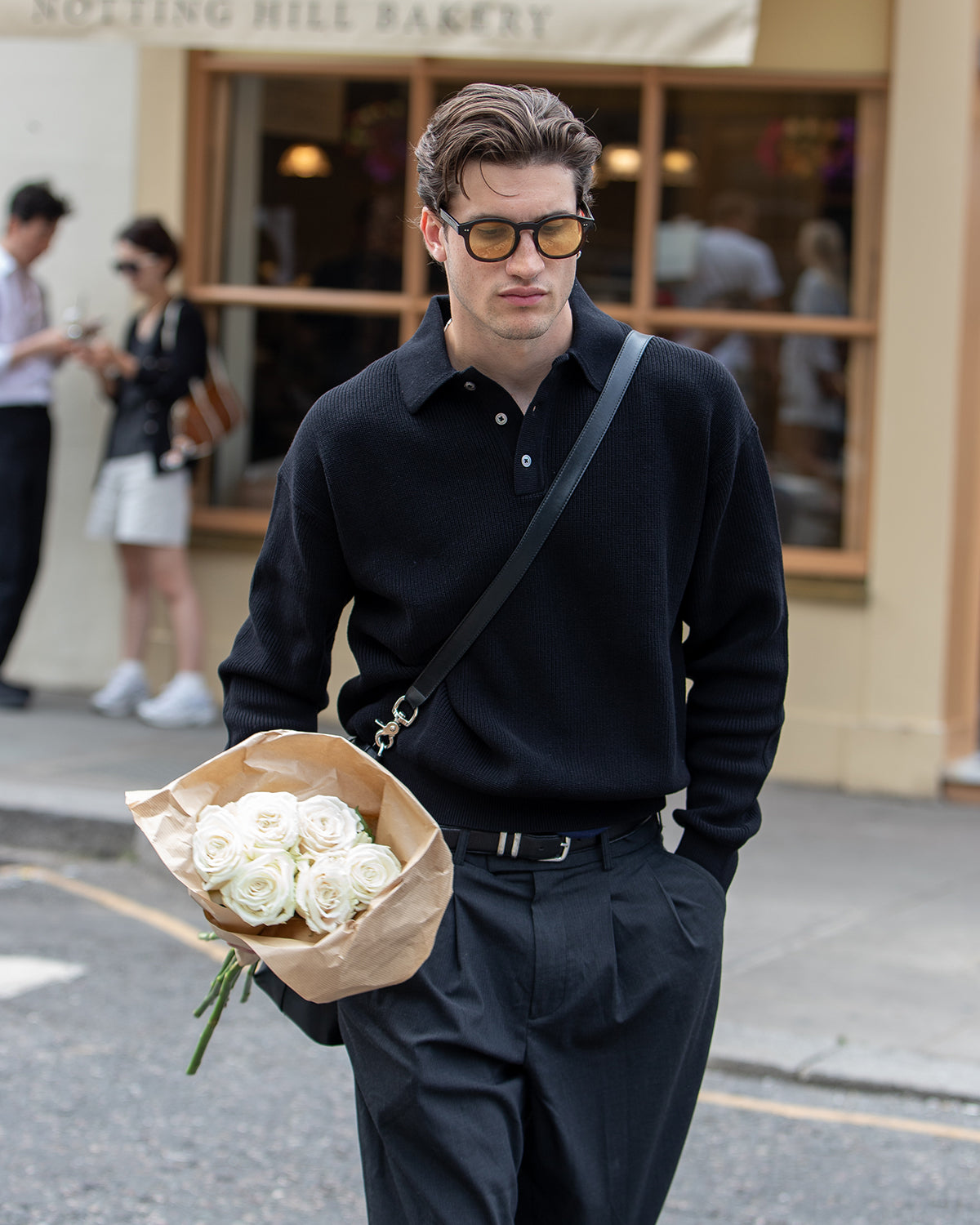 Knit Polo Sweater - Black | RONNING, Everyday Uniform