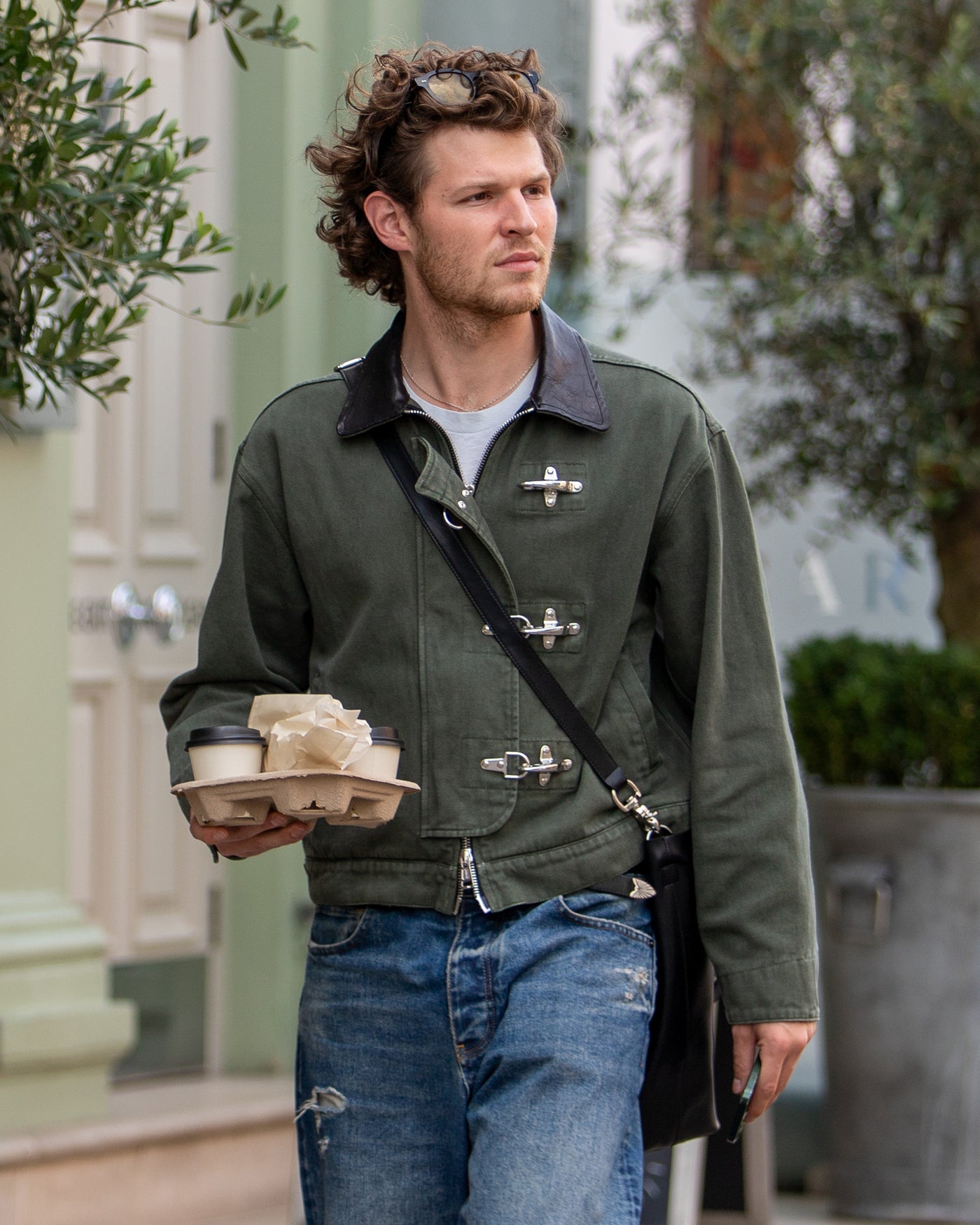 Utility Fireman Jacket - Olive Green