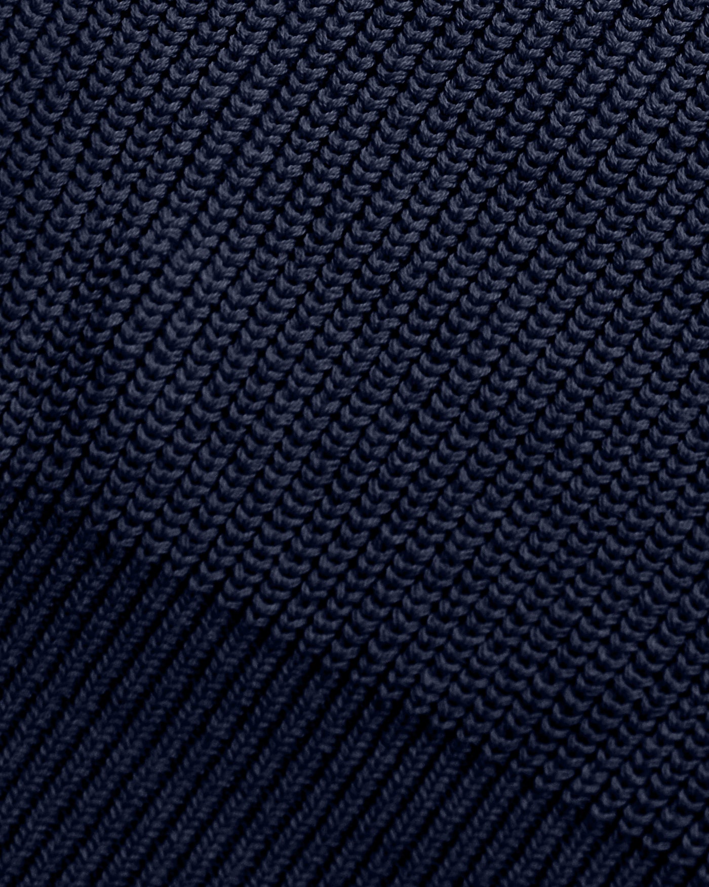 Knit Polo Sweater - Navy