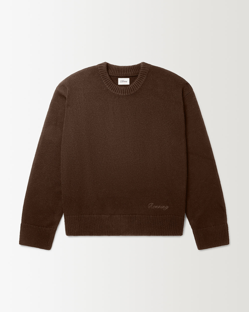 Midnight Mesa Knitted Sweater in Brown main image 1