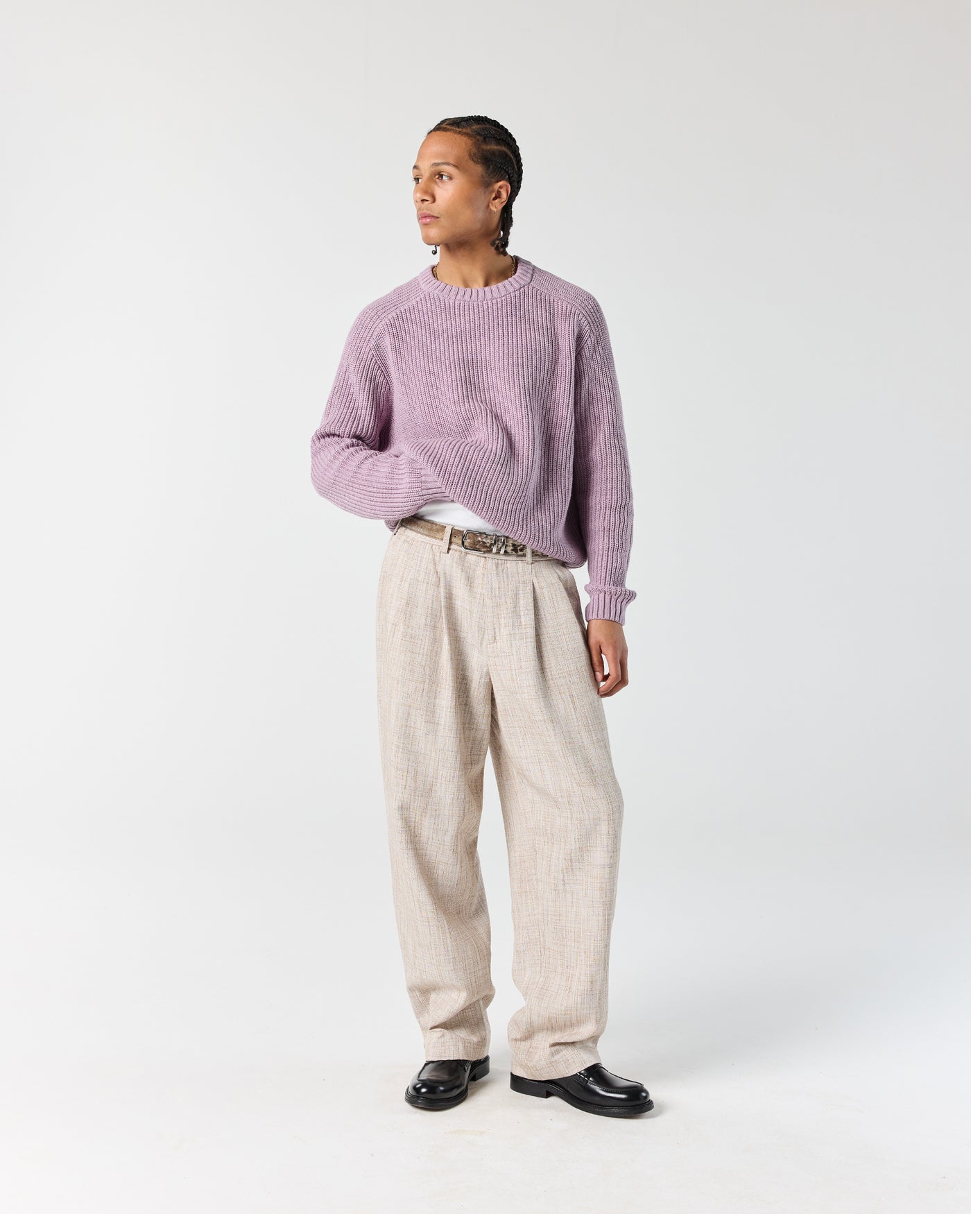 Everyday Fisherman Sweater - Lilac