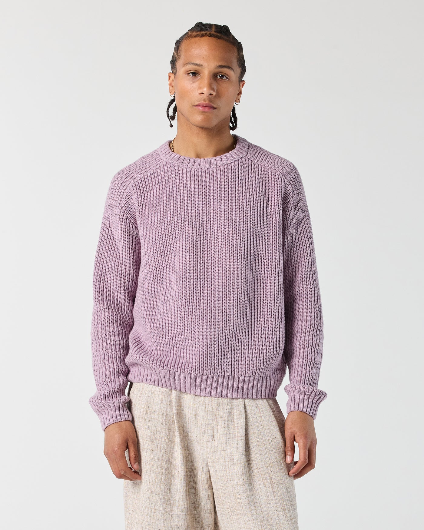 Everyday Fisherman Sweater - Lilac