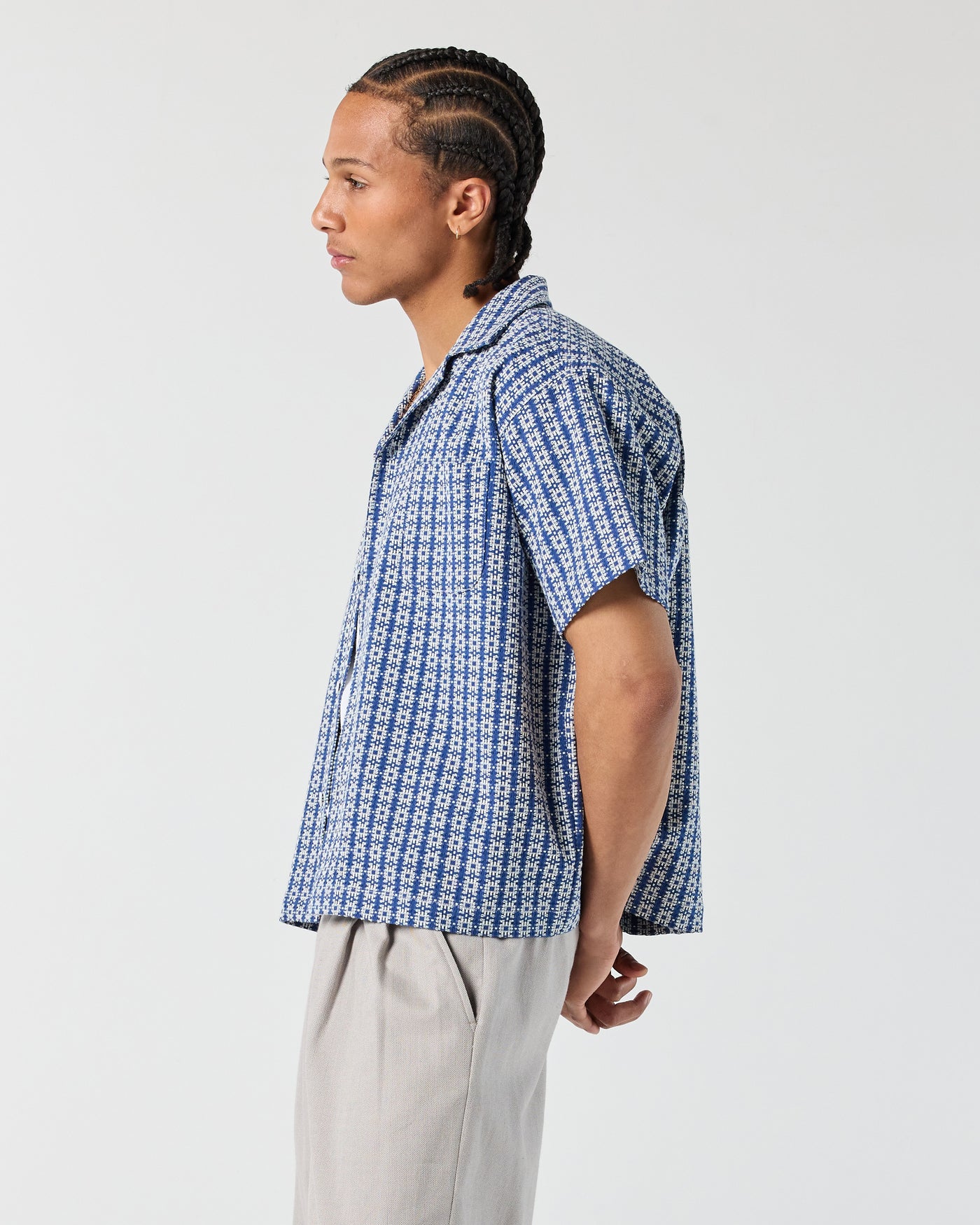 Geometric Shirt - Blue