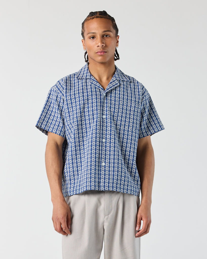 Geometric Shirt - Blue | RONNING, Everyday Uniform