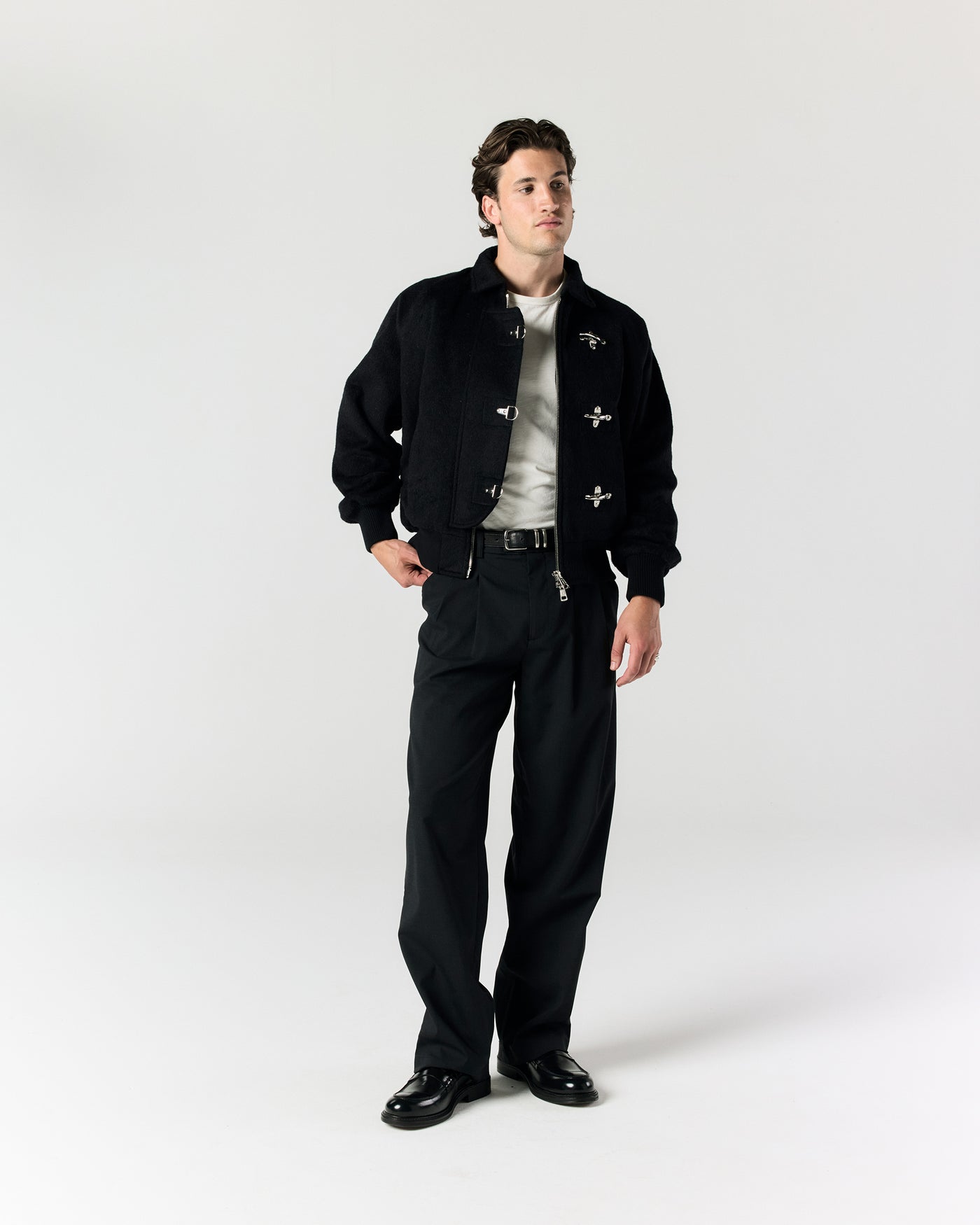 Fireman Clasp Jacket - Black