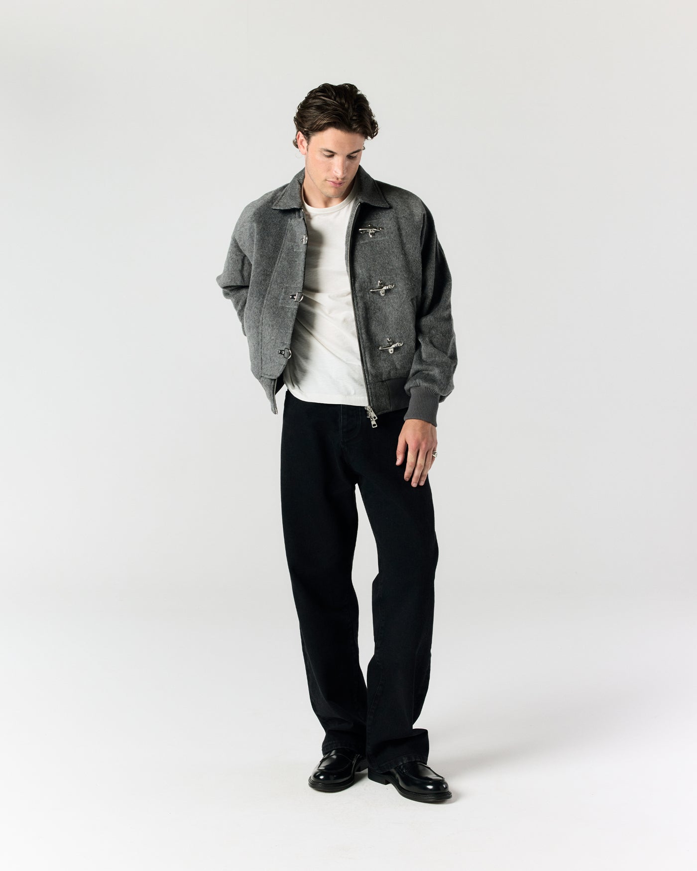 Fireman Clasp Jacket - Grey