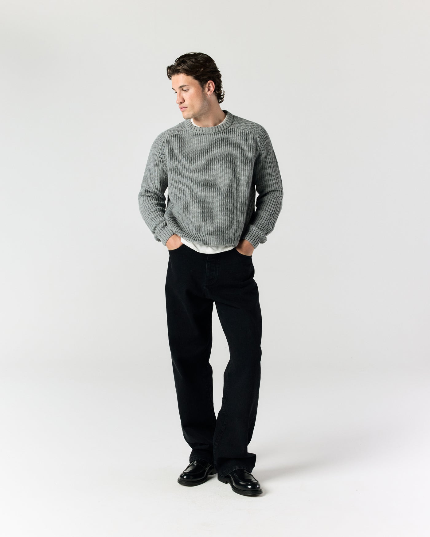 Everyday Fisherman Sweater - Grey