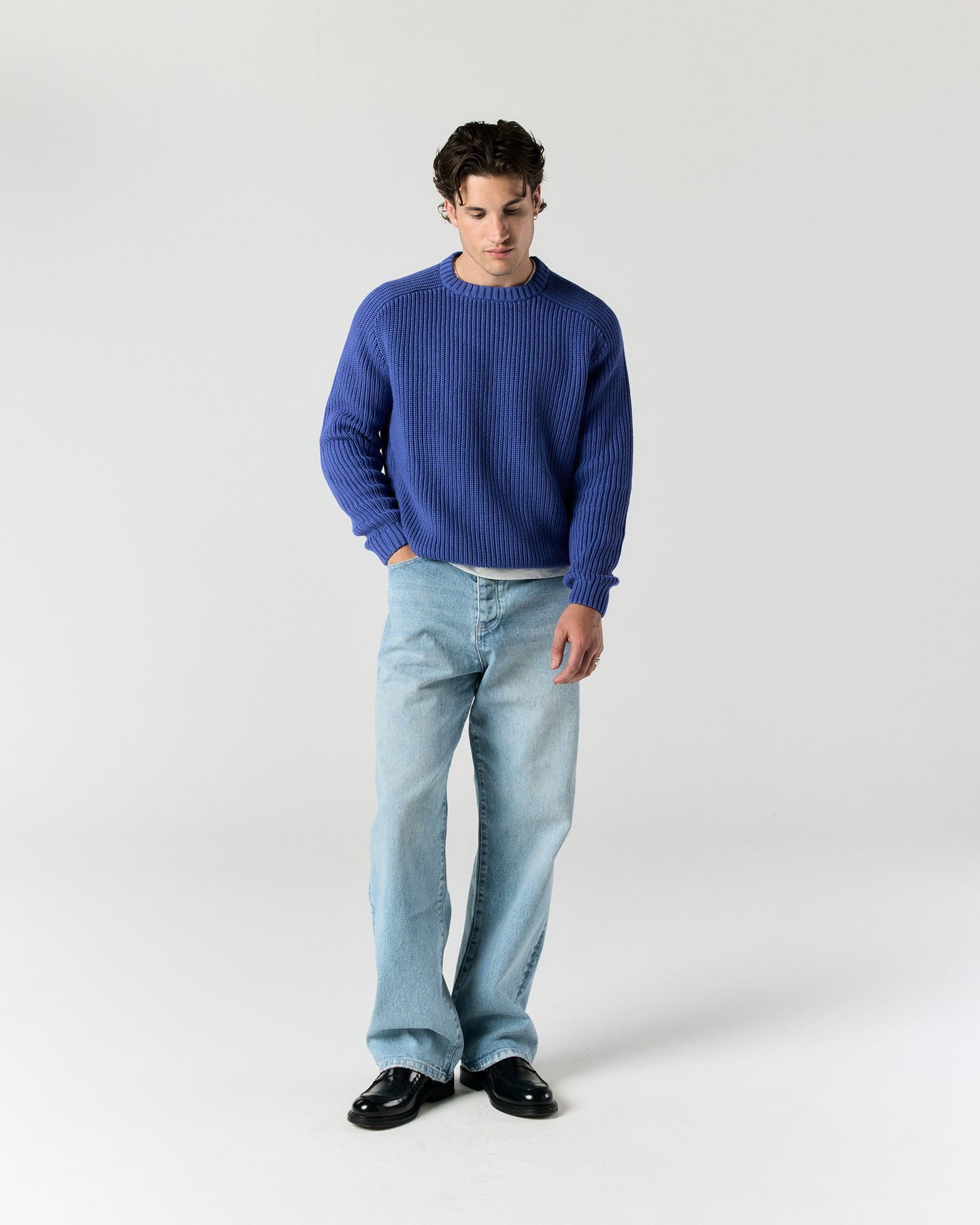 Everyday Fisherman Sweater - Periwinkle | RONNING, Everyday Uniform