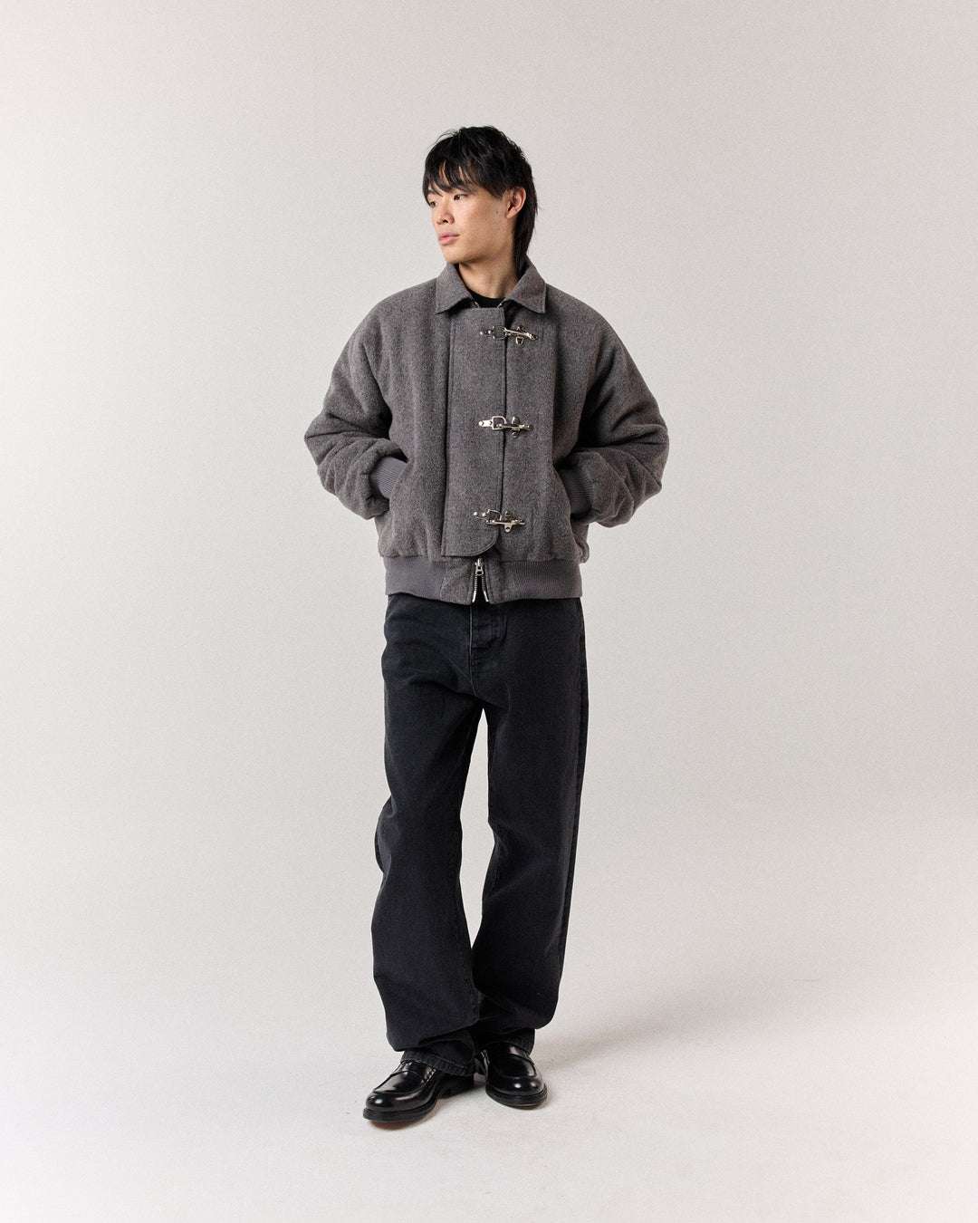Fireman Clasp Jacket - Grey | RONNING, Everyday Uniform