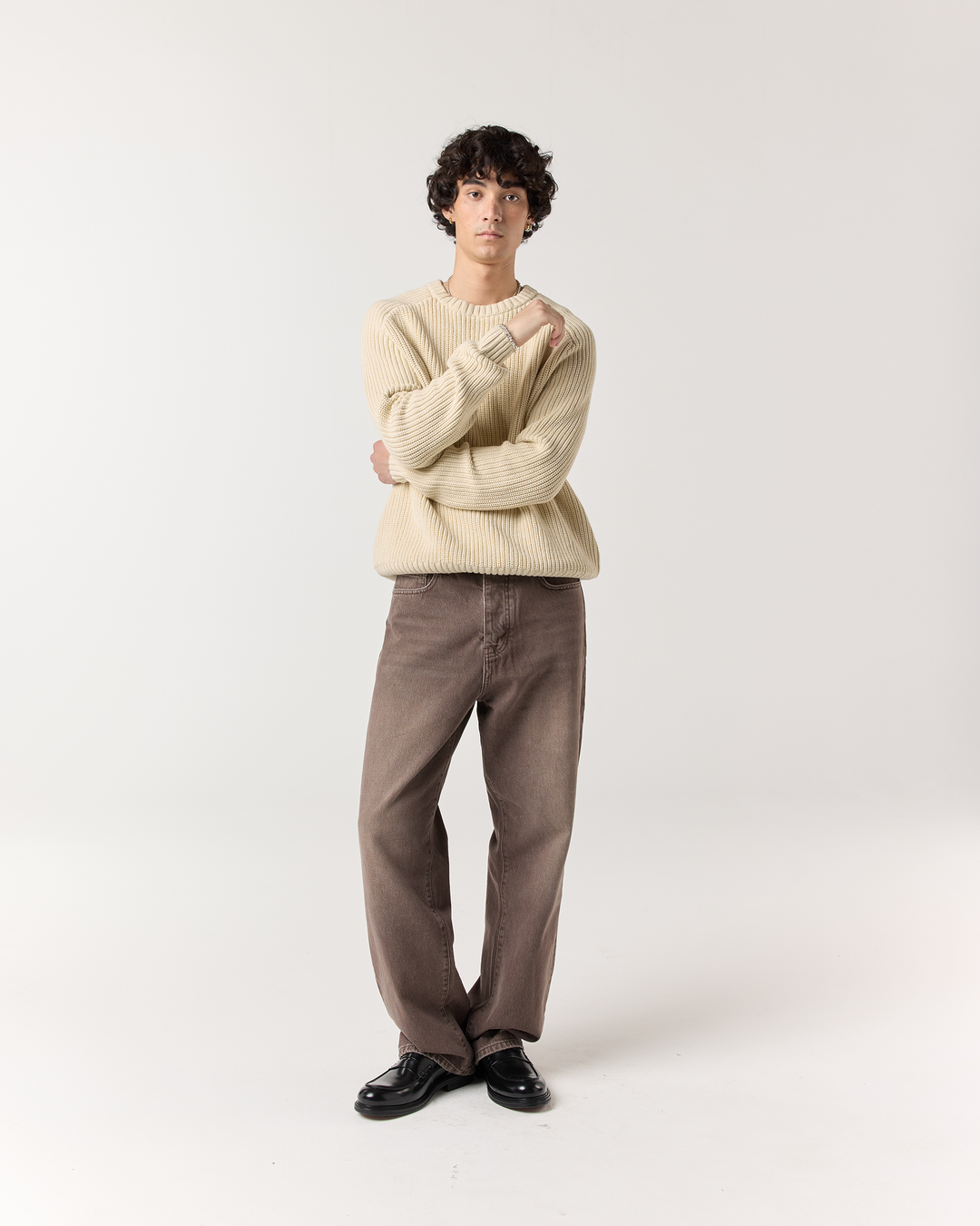 Ronning London ブラウン デニムパンツ 34R ストレート未使用品