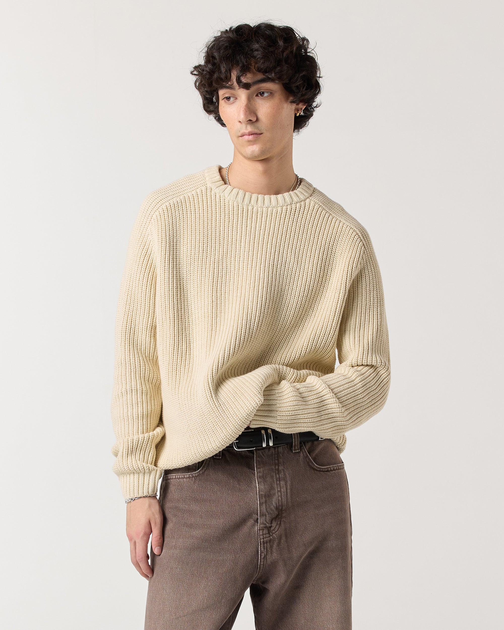 Everyday Fisherman Sweater - Stone – RONNING