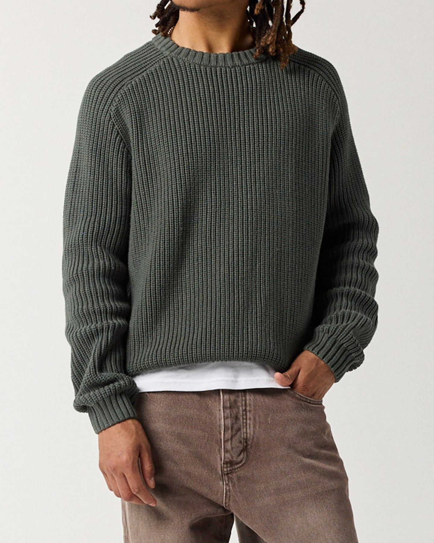 Everyday Fisherman Sweater - Sage Green | RONNING, Everyday Uniform