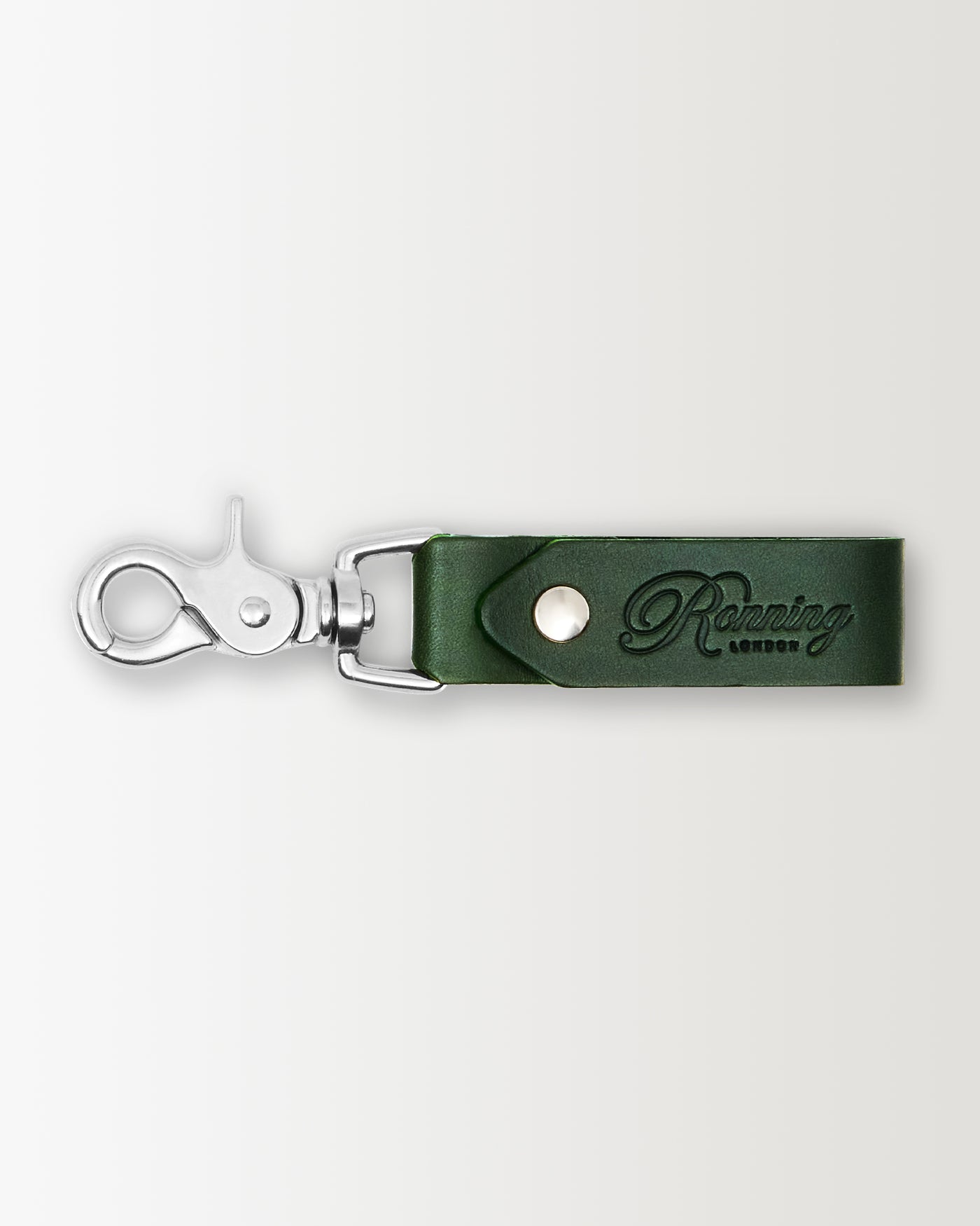 Leather Keyring - Sage Green