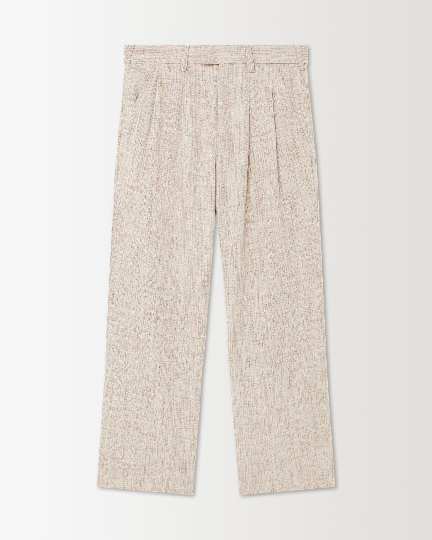 Pleated Pant - Sand Melange