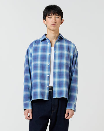 Japanese Shirt - Blue Plaid