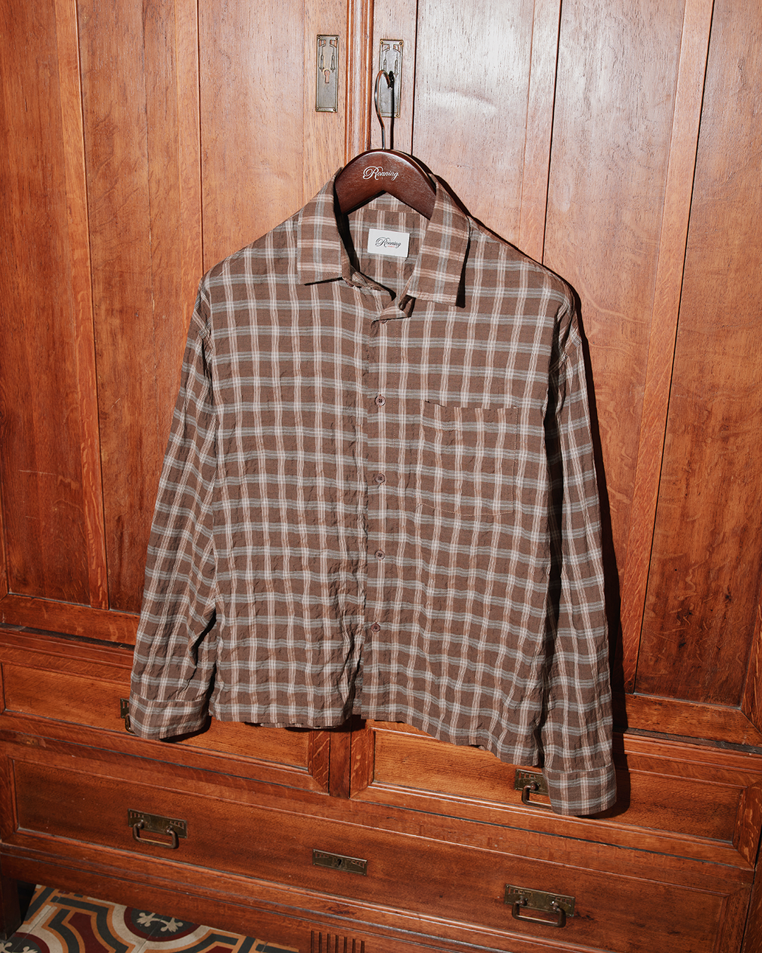 Japanese Shirt - Brown Check
