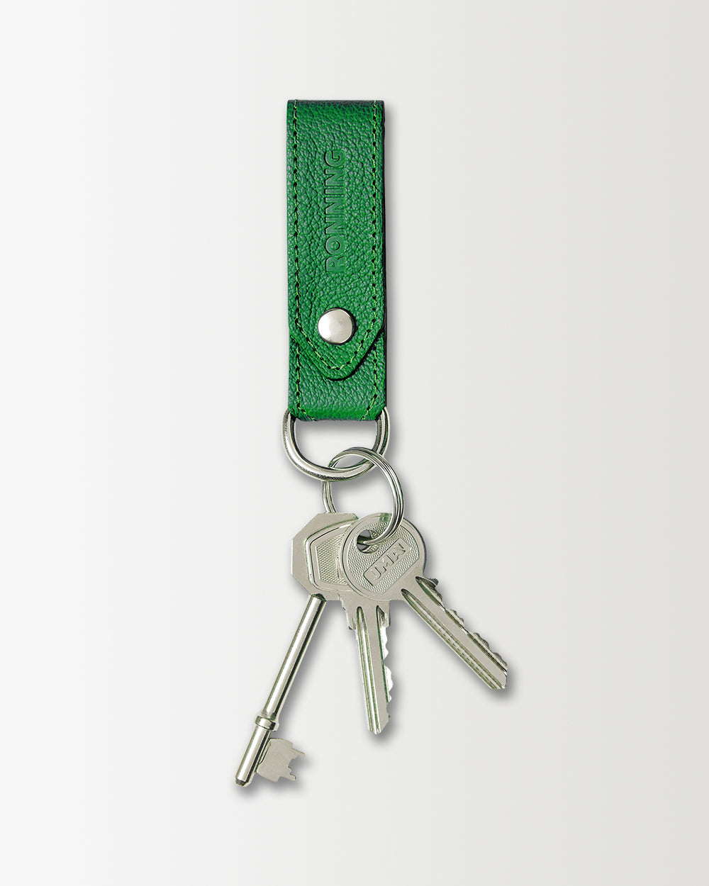 Everyday Leather Keyring - Forest
