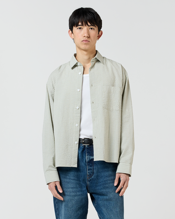 Everyday Shirt - Pistachio Seersucker
