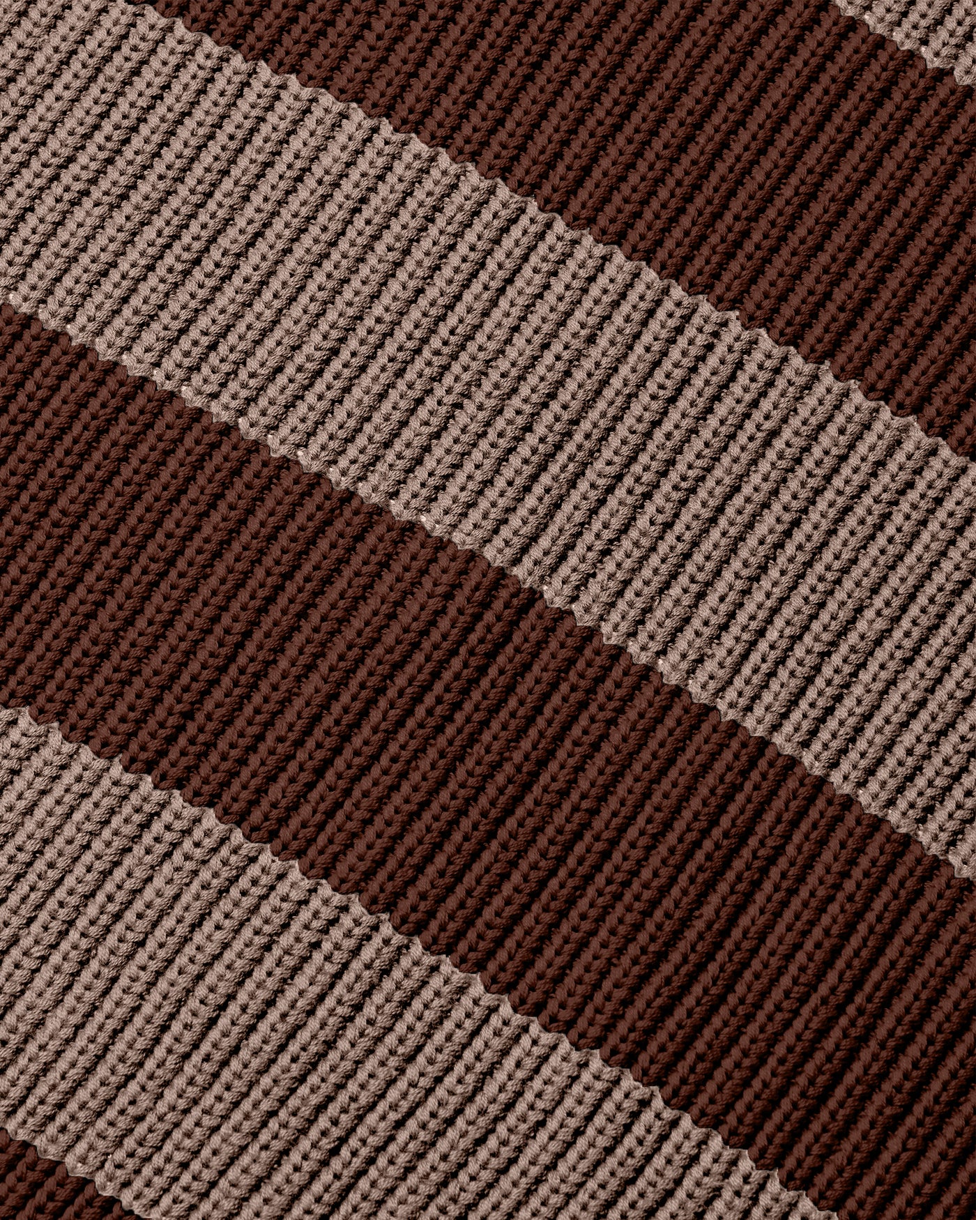 Stripe Fisherman Sweater - Walnut/Mocha