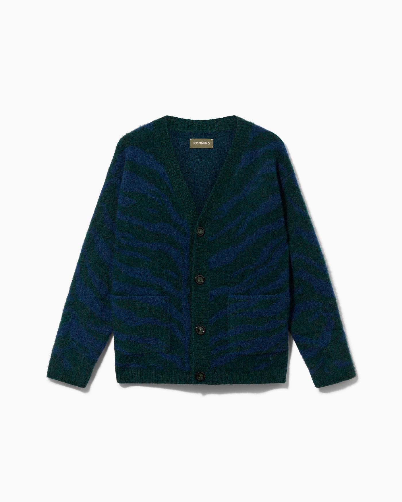 Tiger Knit Cardigan - Green