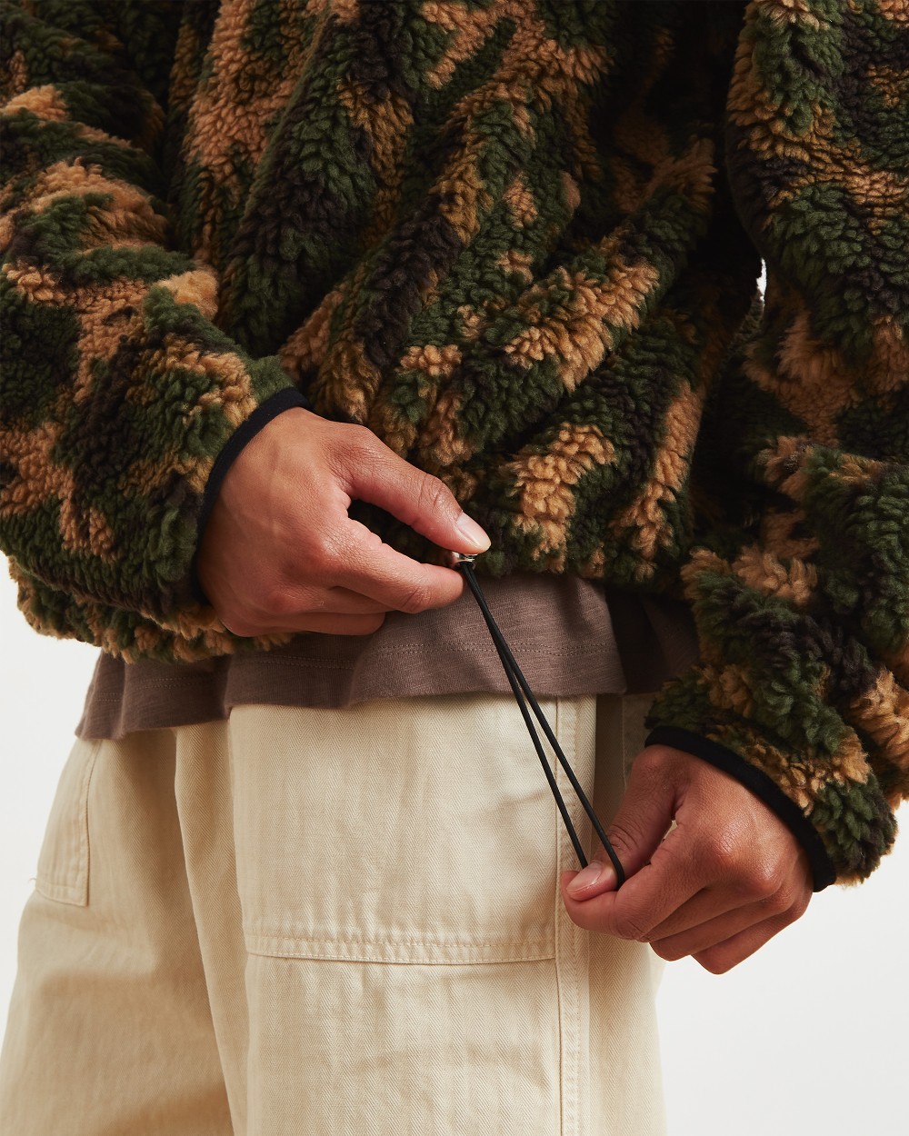 Forest Camo Seclusion Fleece | Men's Quarter Zip Fleece - RONNING