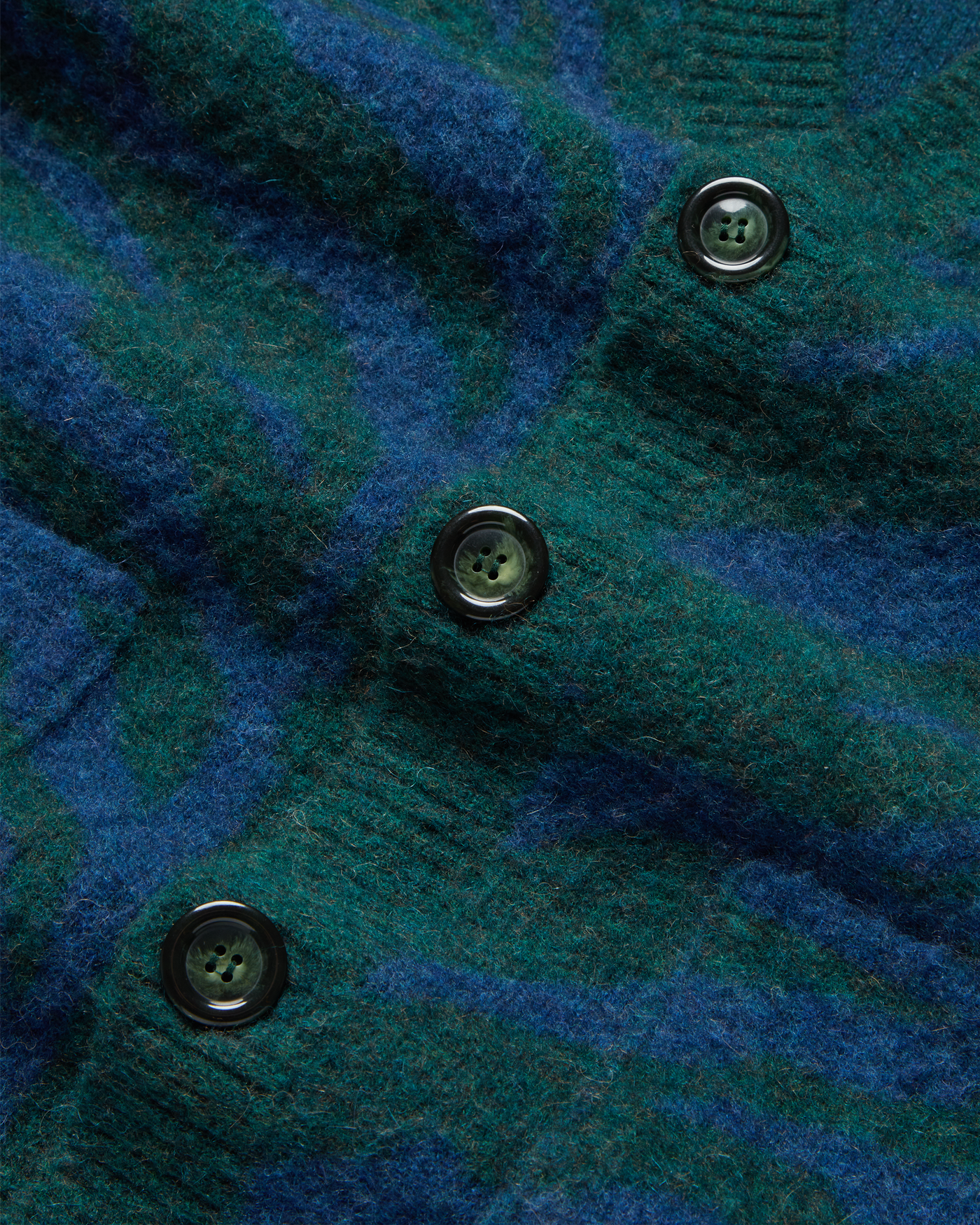 Tiger Knit Cardigan - Green